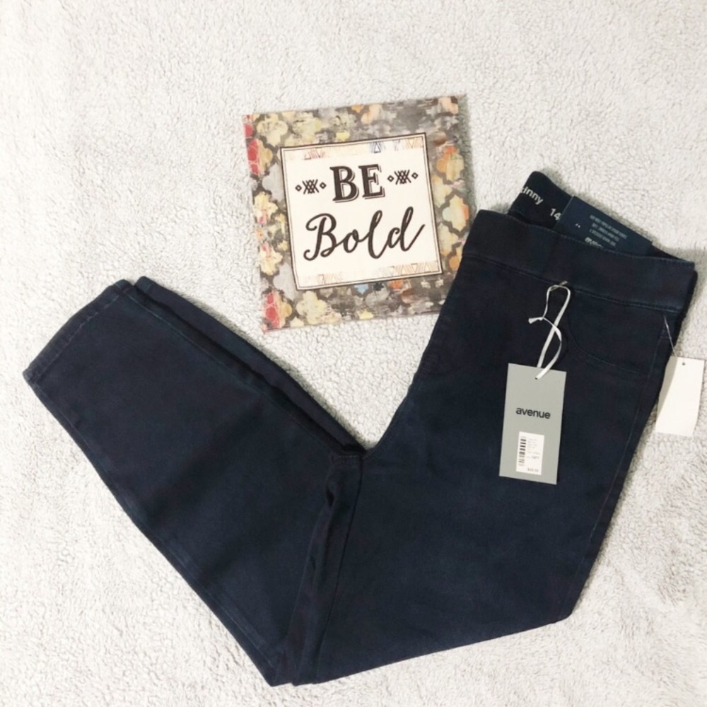 Avenue Butter Denim Skinny Jeans sz 14PT {134}